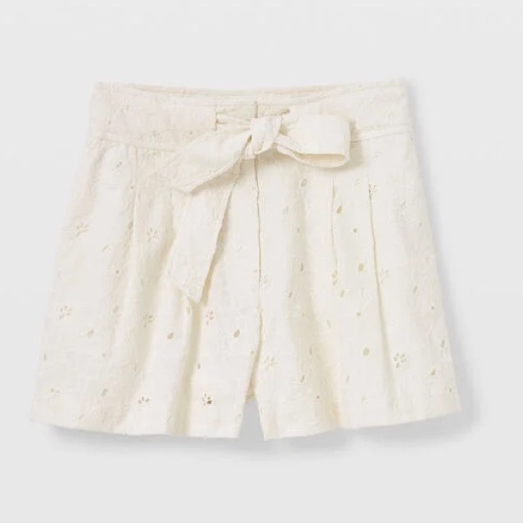 Club Monaco White Eyelet Short